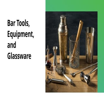 Bar equipment | PPTX