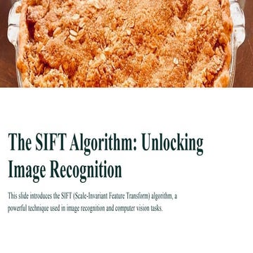 [4] - [2]  The SIFT Algorithm Unlocking Image Recognition.pptx
