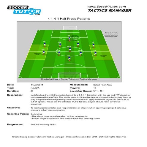 4 3-3 half press patterns | PDF