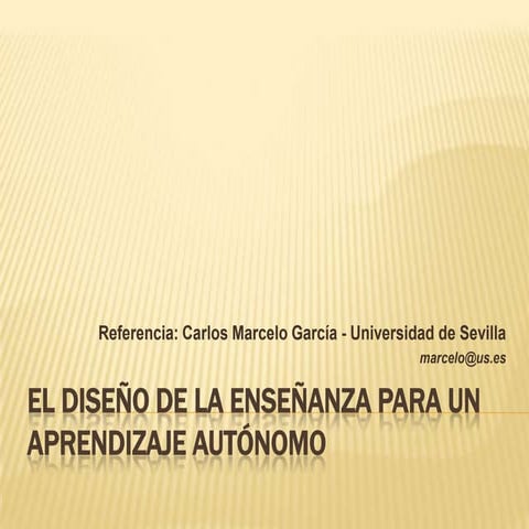 4.3 diseñar la enseñanza para un aprendizaje autónomo