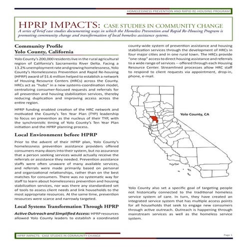 4.4 Creating a Homelessness Prevention System (Yolo County)