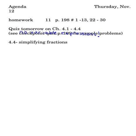 Simplifying Fractions Ppt