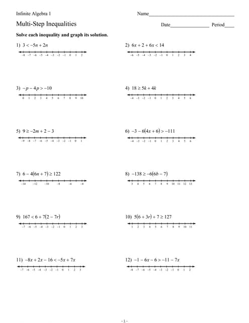 4.4 multi step inequalities