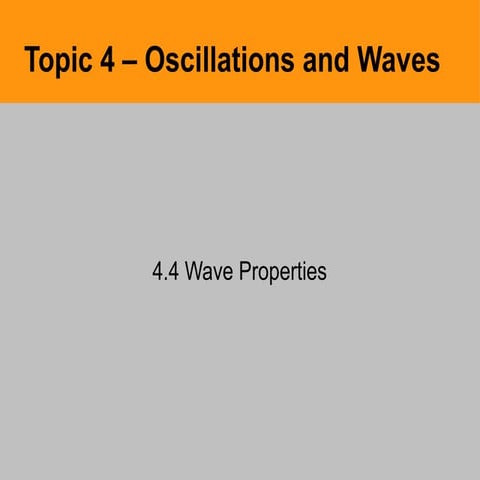 4.4 wave properties