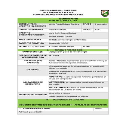 4 5 plan word | DOCX