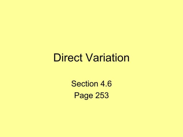 4.6 model direct variation   day 1