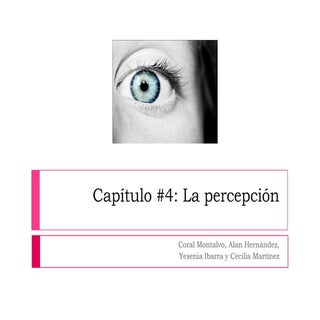4 6 Tipos De PercepcióN