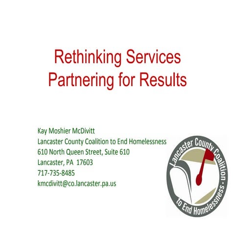 4.7: Rethinking Services: Partnering for Results
