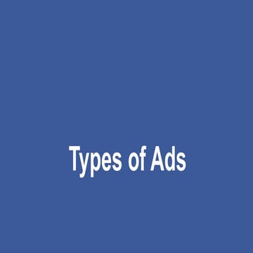 4 Facebook Ad types | PPTX