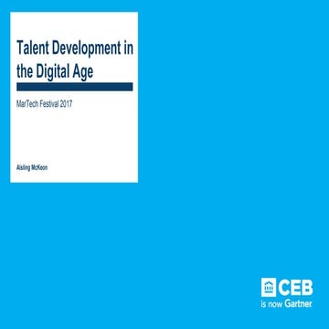 Aisling McKeod- Talent Development in the Digital Age