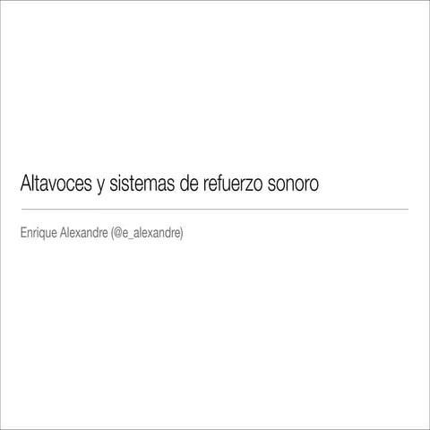 Altavoces