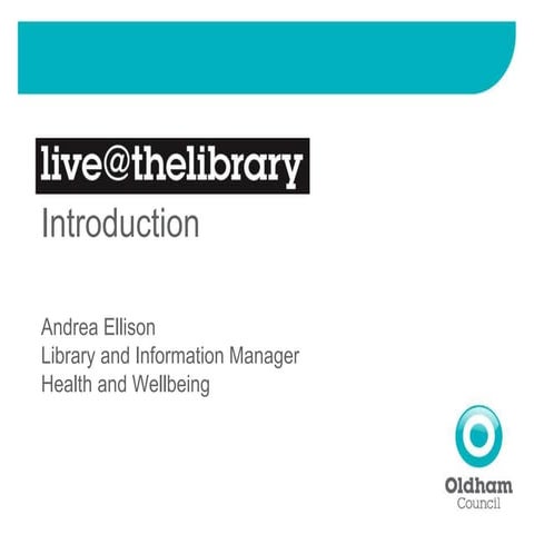 live@thelibrary by Andrea Ellison and Charlotte Parker
