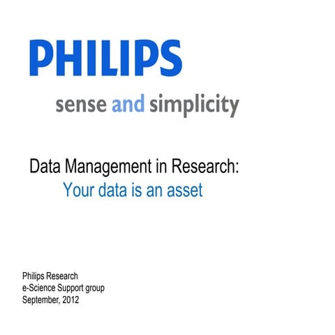 Developments in datamanagement