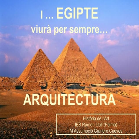 EGIPTE. ARQUITECTURA.