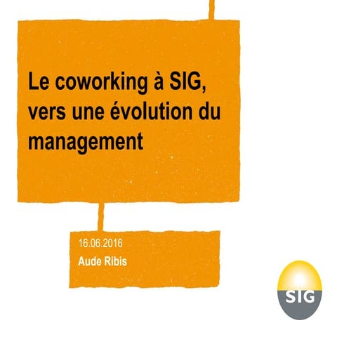 Aude Ribis, SIG : "Réenchanter le travail"