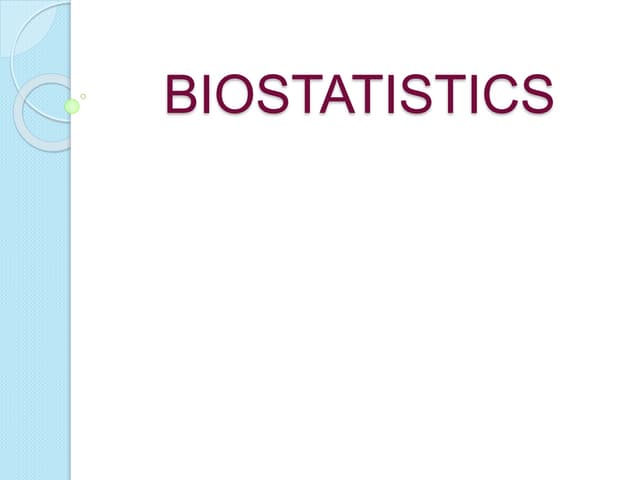 biostatistics