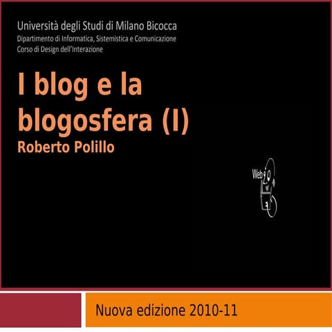 4. I blog e la blogosfera