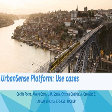 Workshop on Large-scale Sensing For Future Cities'13 / Cecília Rocha: "UrbanS...