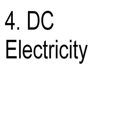 DC Electricity