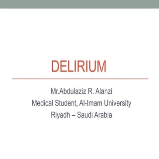 Delirium