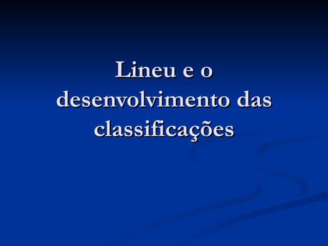 4   desenvolvimento das classificações