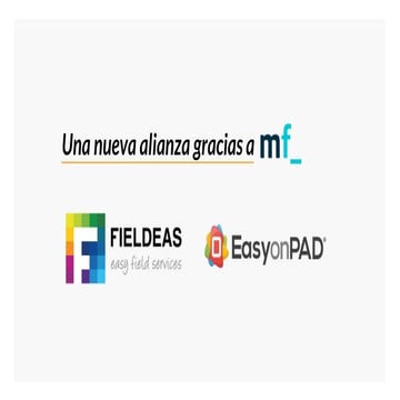 Presentación acuerdo de colaboración Fieldeas y EasyOnPad en Networking Day m...