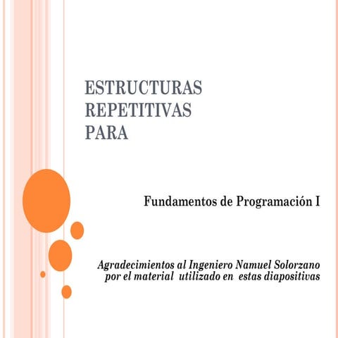 ESTRUCTURAS REPETITIVAS