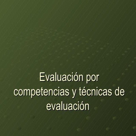 Evaluacionx competencias