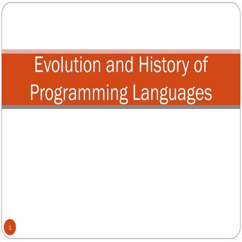 Evolution of Programming Languages Over the Years