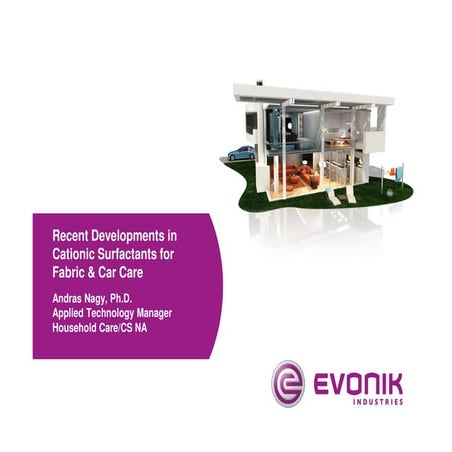 Desenvolvimentos Recentes em Surfactantes Catiônicos para Fabric Care e Car C...