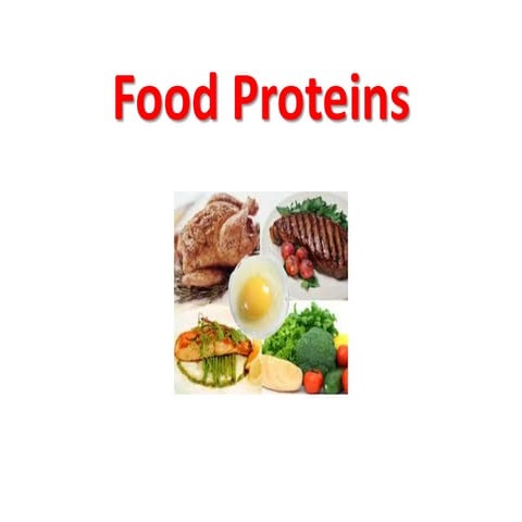 Food proteins