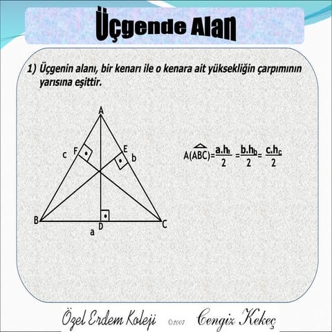 4.üçgende alan içinde sunu