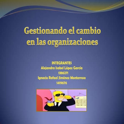 Claves del cambio en las organizaciones | PPTX