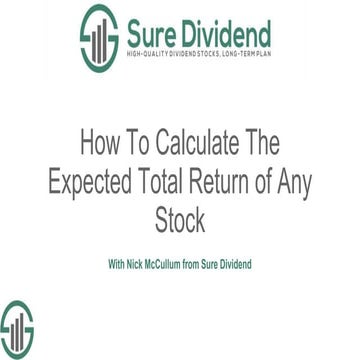 How To Calculate The Expected Total Return of Any Stock | PPT