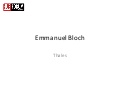   Emmanuel Bloch - Thalès -HUBFORUM 2012