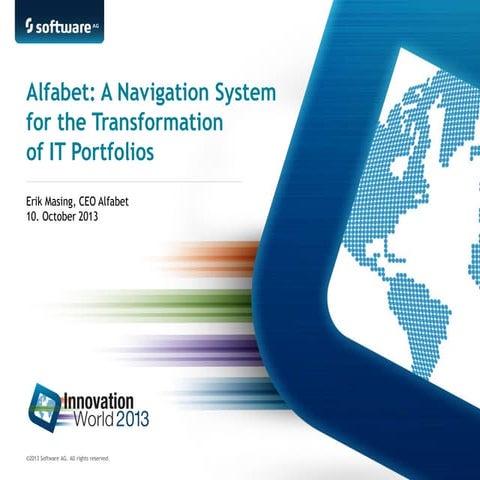 alfabet: A Navigation System for Innovative Transformation Projects