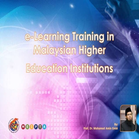 e-learning training by Mohamed Amin Embi