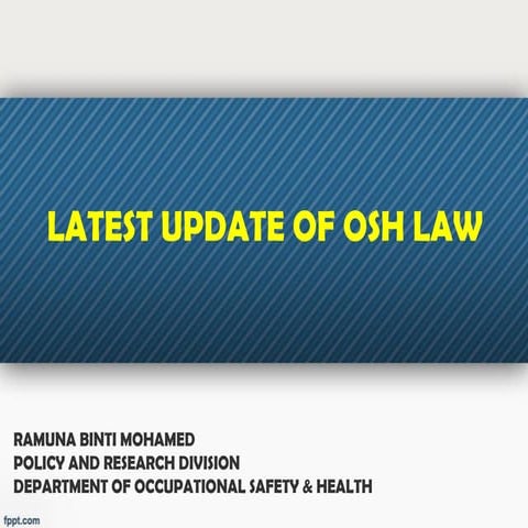 Seminar Cakna KKP - Latest Update Osh Law