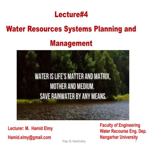 water resource planning for teacher of collage | PDF
