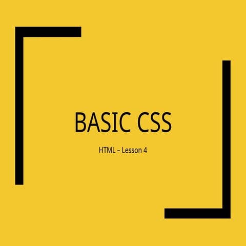 BASIC CSS PRESENTATION FOR YEAR 11 IGCSE