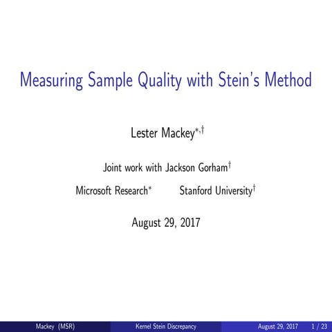 Program on Quasi-Monte Carlo and High-Dimensional Sampling Methods for Applie...