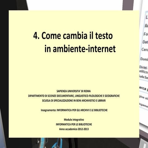 4. lezione ss   e book