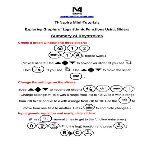 4. logarithmic functionssliderstouchpad