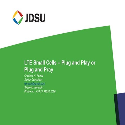 4 lte small cells – plug and play or plug and pray