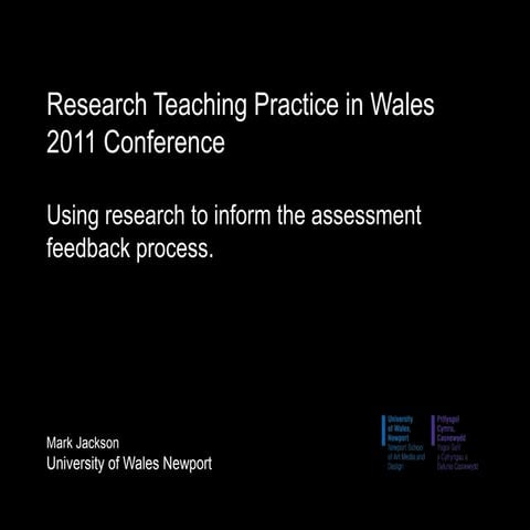 Using research to inform the assessment feedback process