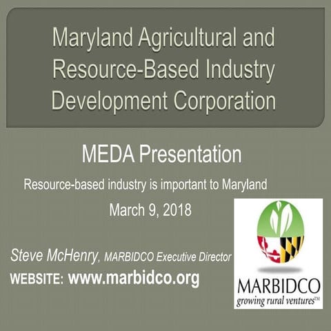 Maryland Agricultural and Resource-Based Industry Development Corporation