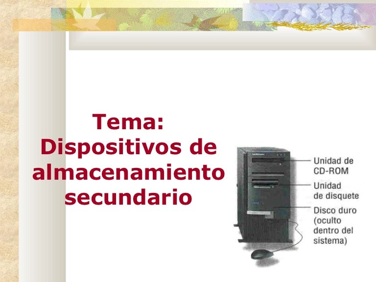 4. medios de almacenamiento