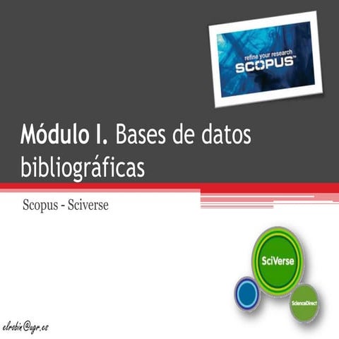 Módulo I. Scopus