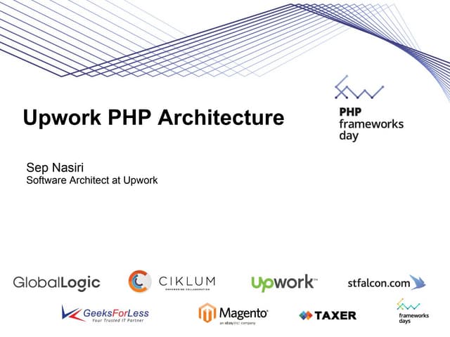 Sep Nasiri "Upwork PHP Architecture"