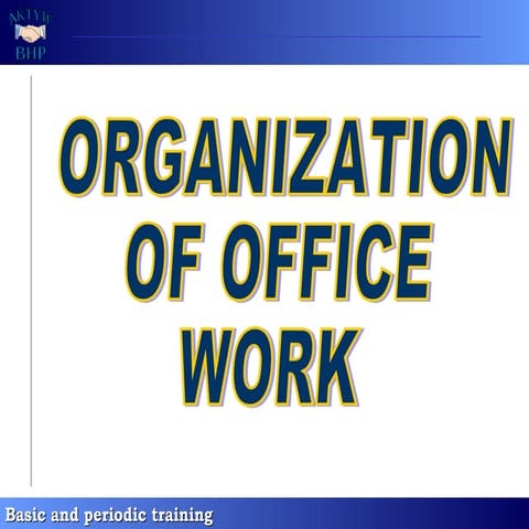 [kierownicy 4 - en] organization of office work 